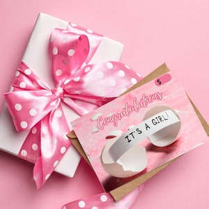 女の子用ベビーシャワーギフトカードホルダー