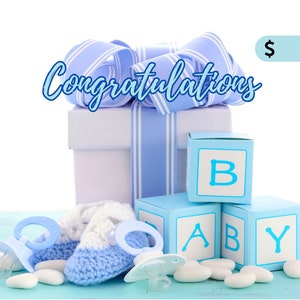 Cadeaukaarthouder babyshower jongen