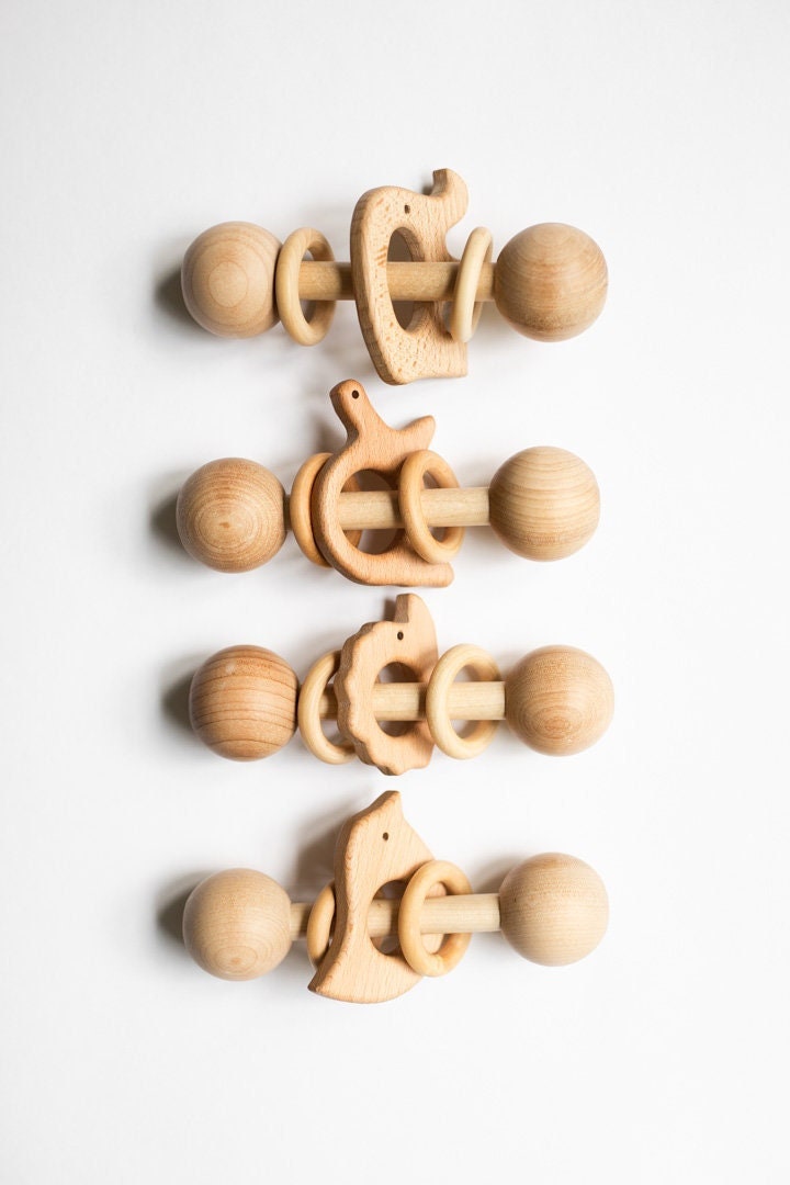 DIY Squirrel Wooden Baby Rattle Toy Digital Plans 