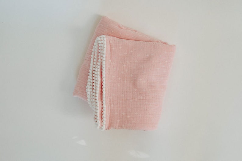 Baby Blanket, Muslin Swaddle Blankets 100% cotton 47 x 47, Security blanket image 6