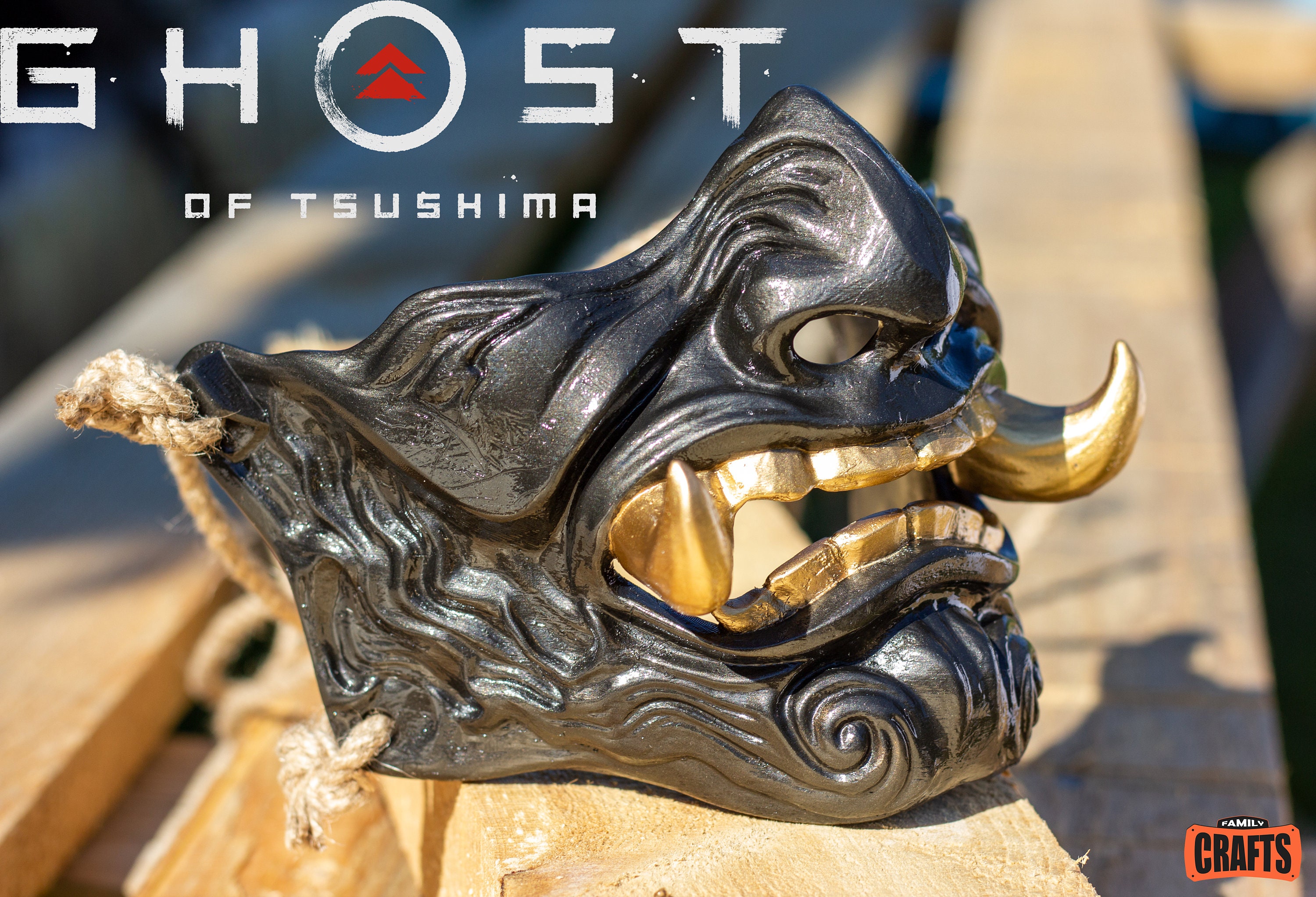 Ghost of Tsushima Mask Samurai Mask Oni Cosplay mempo mask Etsy