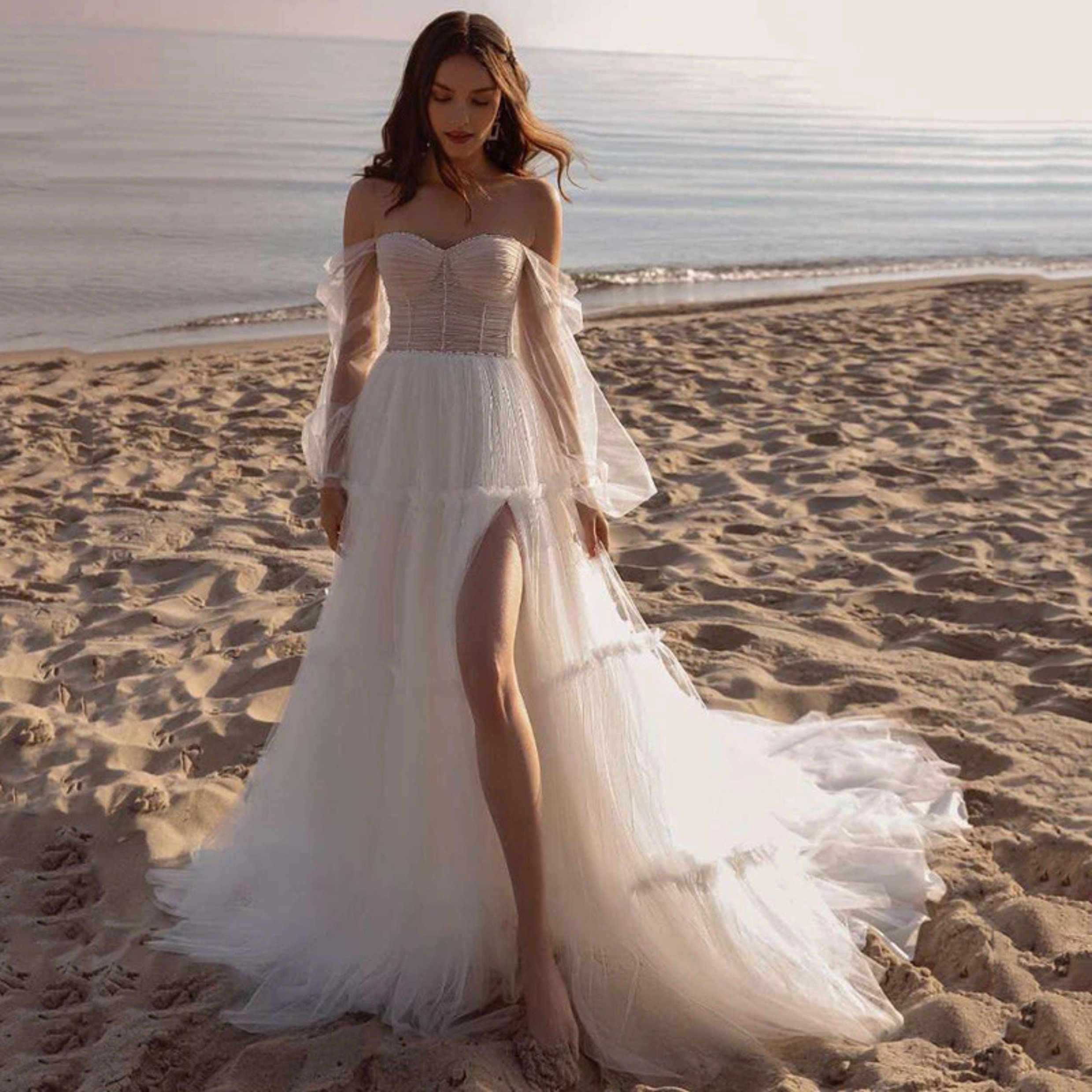 Sweetheart Beach Wedding Dress off ...