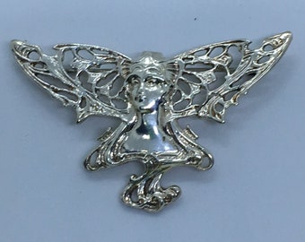 Vintage Handcrafted Mystical Fairy Brooch
