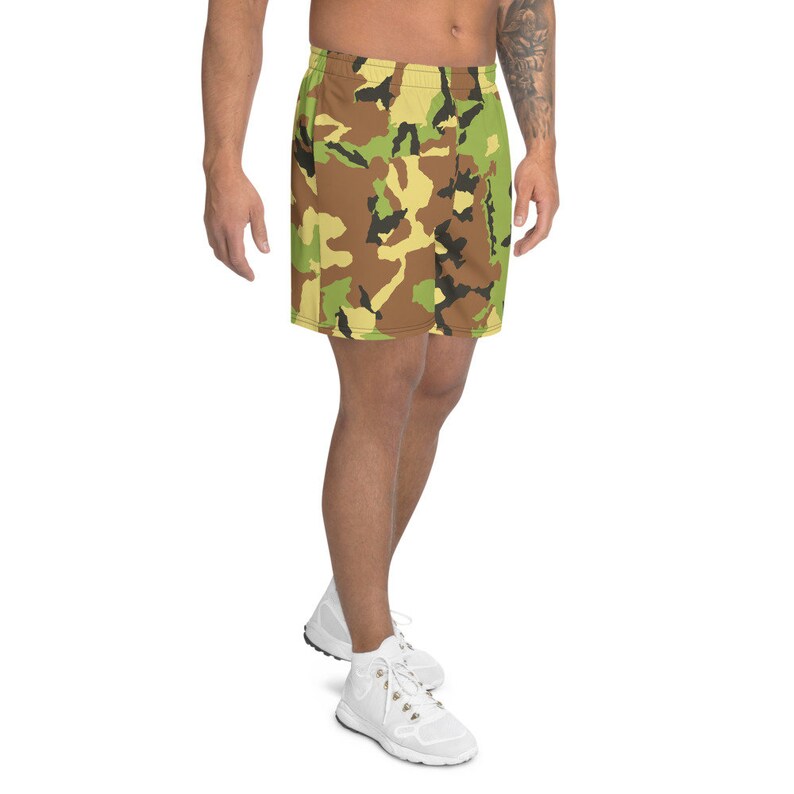 Camo Men/'s Athletic Long Shorts