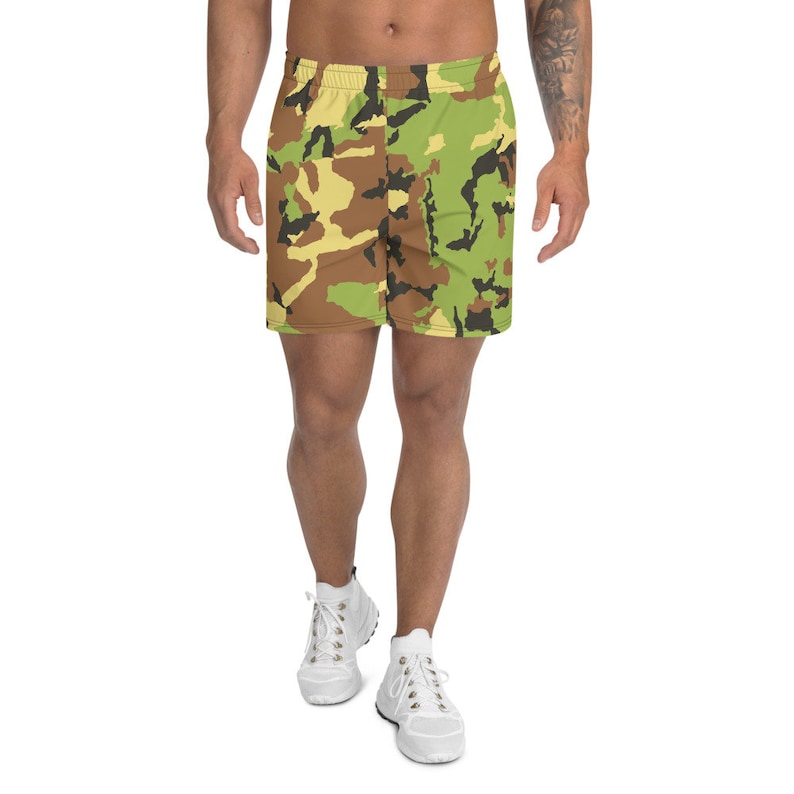 Camo Men/'s Athletic Long Shorts