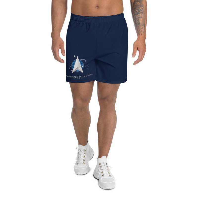 Space Force Men/'s Athletic Long Shorts