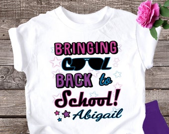 Personalized First Day of School Shirt: Custom Kid T-Shirt