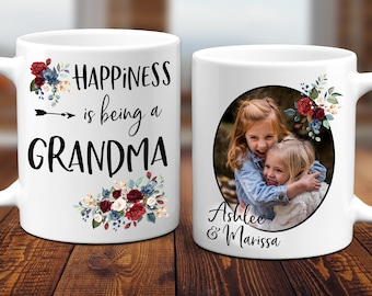 Personalized Grandma Photo Mug, Custom Mother's Day Gift