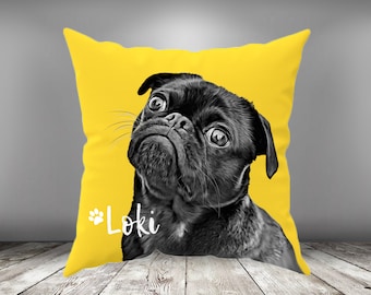 Custom Pet Photo Pillow: Personalized Dog Lover Gift