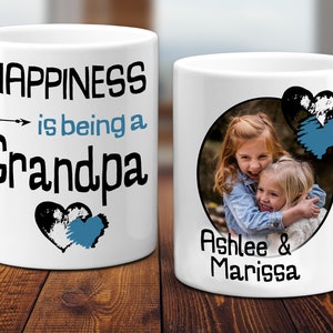 Personalized Grandpa Mug, Gift for Grandpa, Grandpa Mug, Custom Photo Mug, Fathers Day Gift #014-WM