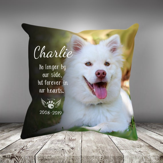 Custom Pet Photo Memorial Pillow: Loss of Pet Gift
