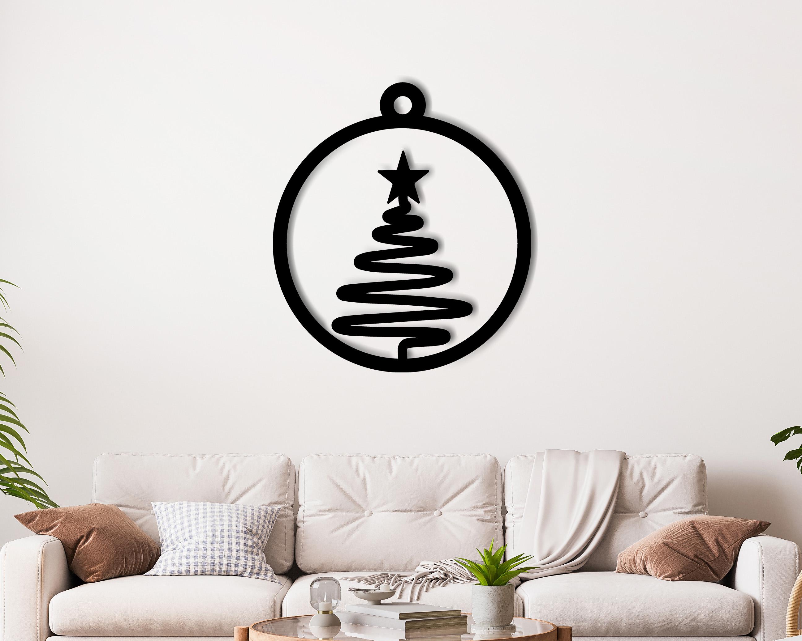 Christmas Decor | 3D Wood Ornament | Holiday Decor | Custom Color | Handmade Christmas Tree Decoration | Woodland Decor