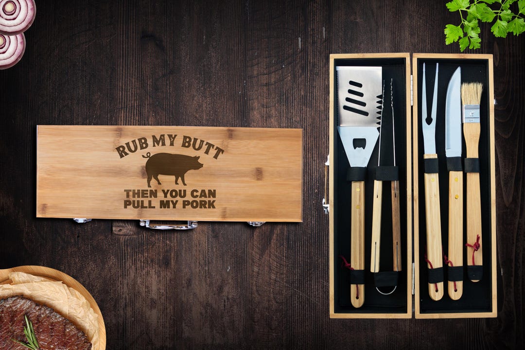 Custom Grilling Tools Engraved BBQ Tool Set | Personalized Grilling Tools | Funny BBQ Gift ...