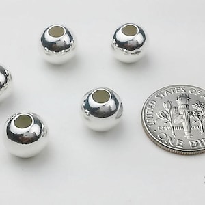 Twenty five 2.5mm Sterling Silver Seamless Smooth Beads