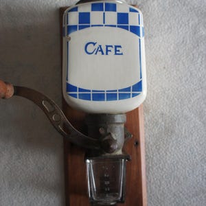 Old Wall-mounted COFFEE GRINDER PEUGEOT Frères Lustucru Moka Coffee Grinder Kaffeemuhle