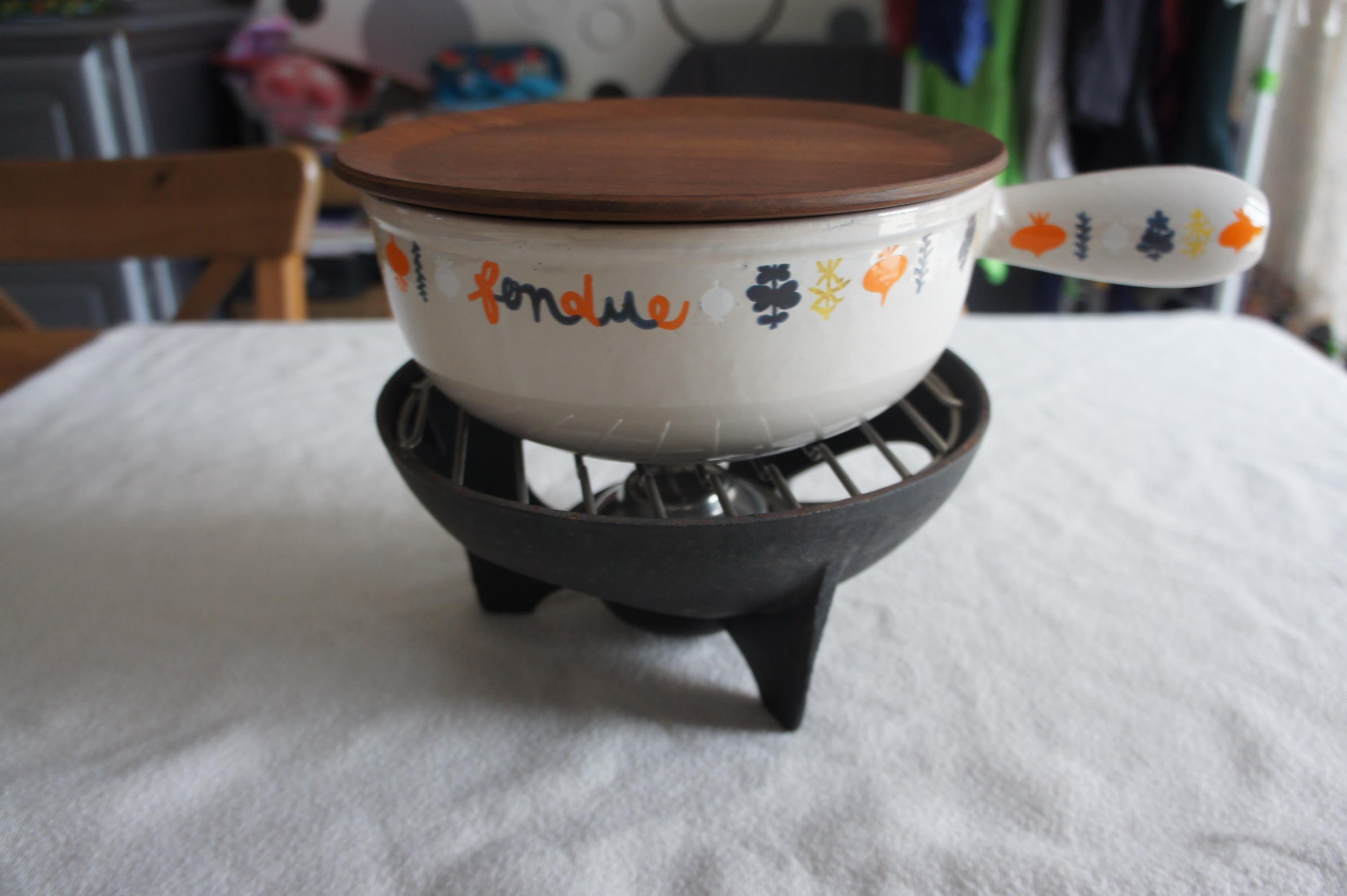 未使用】LE CREUSET COMPACT Fondue Set 18cm