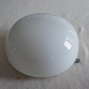 Antique Ceiling Pendant Light GLOBE White Opaline Vintage Wall Lamp