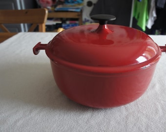 POELE LE CREUSET Enzo Mari en fonte émaillé design vintage 70 1970 N