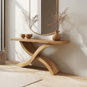 Entryway Table Live edge table Console Furniture Narrow Entry Way Table Farmhouse console table handmade rustic natural wood console table