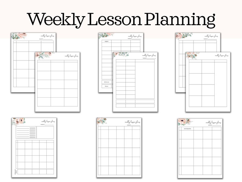 20222023 Homeschool Planner editable Homeschool Planner Etsy