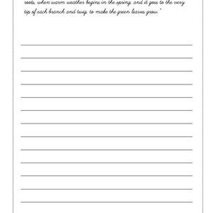 Copywork Printable Copy Work Printables Homeschool Copy Work Printables ...