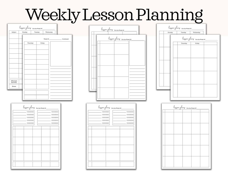 Editable Homeschool Planner Printable printable Homeschool - Etsy
