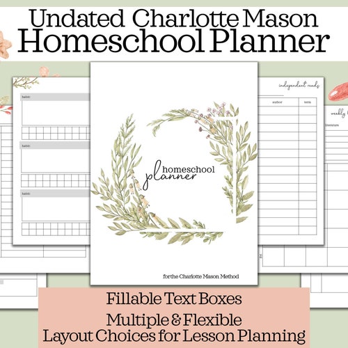 Charlotte Mason Homeschool Charlotte Mason Planning Printables | Etsy