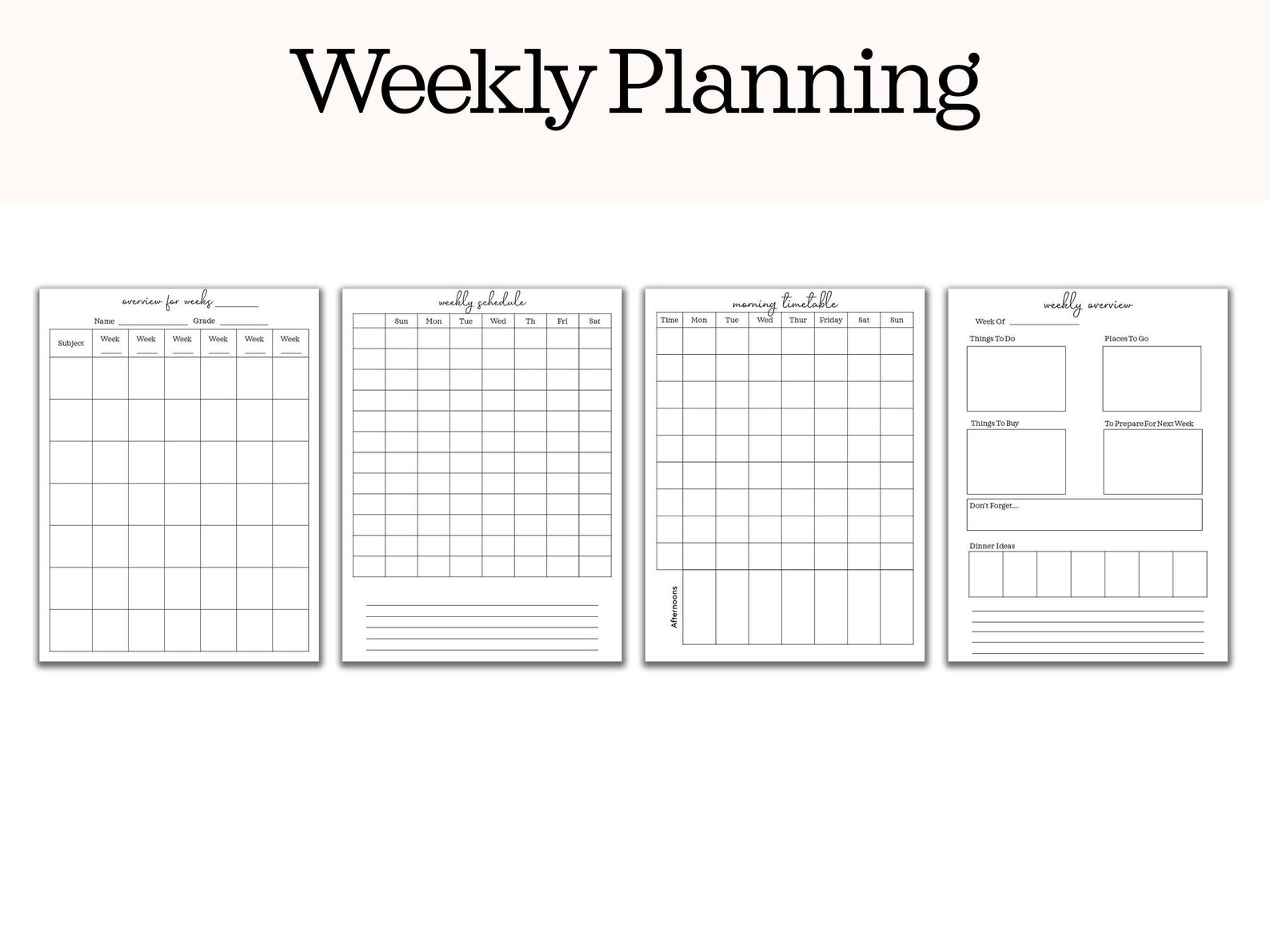 Editable Homeschool Planner Printable printable Homeschool - Etsy