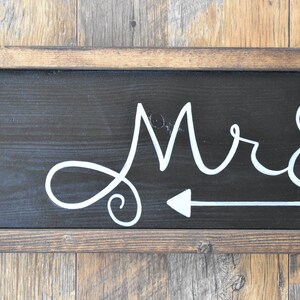 Mr & Mrs Wood Sign -wedding Sign -wood Sign - Wedding Gift - Newlywed ...