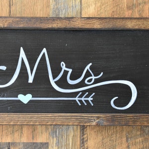Mr & Mrs Wood Sign -wedding Sign -wood Sign - Wedding Gift - Newlywed ...