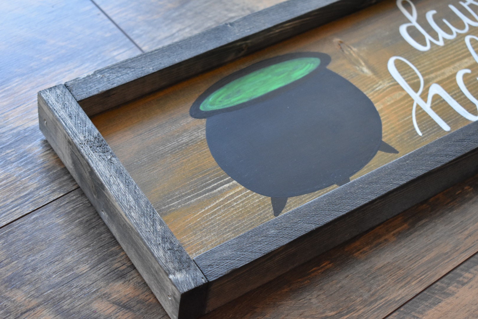 Halloween Countdown Sign Chalkboard Halloween Sign Days Etsy