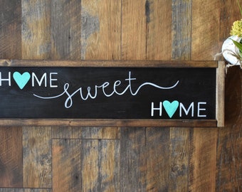 Home Sweet Home Sign - Home Sweet Home - Home Sign - Wood Home Sign - Housewarming Gift - New Home Gift - Rustic Sign - Farmhouse Sign