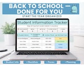 Back to School Teacher Organization System | Google Sheets Teacher Planner & Classroom Setup Checklist | BOY Forms, Parent communication log
