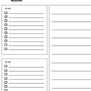 Notes Pages Printable, Lined Notes Printable, Writing Paper, Printable Notes, Lined Notes Refills, US Letter
