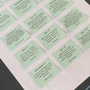 Printable Post-it Note Template | Print on Sticky Notes | Google Slides Template | 3x3 Sticky Note PDF | Digital Download