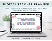 Digital Teacher Planner | Editable Google Sheets Planner for Teachers | Weekly Monthly Planning | Lesson Plans | Pastel & Minimalist Design