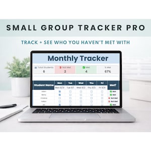 Small Group Tracker PRO | Lärardataspårare Google Sheets | Guidad läsning och interventionsspårare | Verktyg för klassrumsorganisation