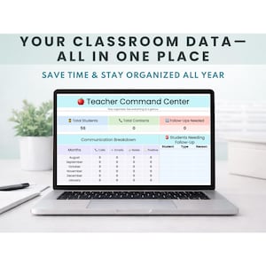 Pannello di controllo per insegnanti / Strumento di monitoraggio delle comunicazioni e dei moduli per i genitori / Fogli Google modificabili