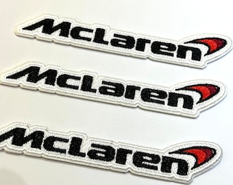 Mclare logo Patches, 4.5inch wide, iron on patches, DIY, sport patches, Appliqué, car racing, vehicles, high quality