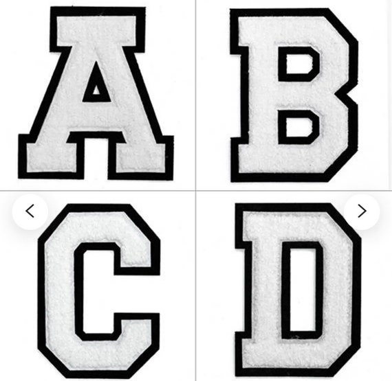 Letter B Patches Iron on Heat Transfer Letters 2 Inch Black Letter