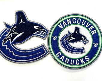 NEW Vancouver Canucks Logo, 3.5inch, Top Sport Patches, iron on patches, DIY, Hockey patches, Appliqué, iron on