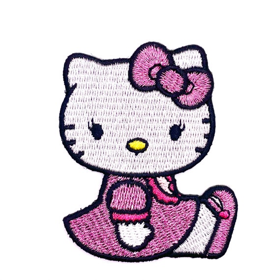 New Hello Kitty iron on patches, very cute, kid patches, cartoon patches,  personalized gifts, Iron On Patches