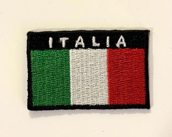 Italia Flag iron on patches