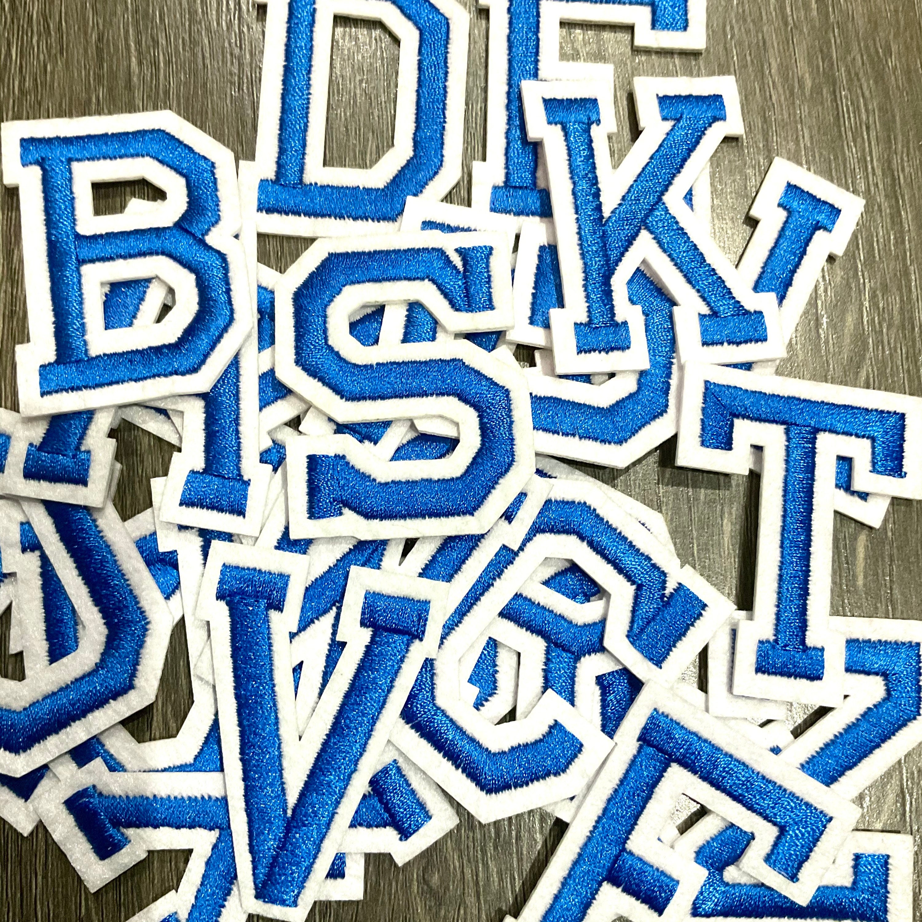 Dritz Iron-On Letters & Numbers Soft Flock-1.75 Collegiate-Royal Blue