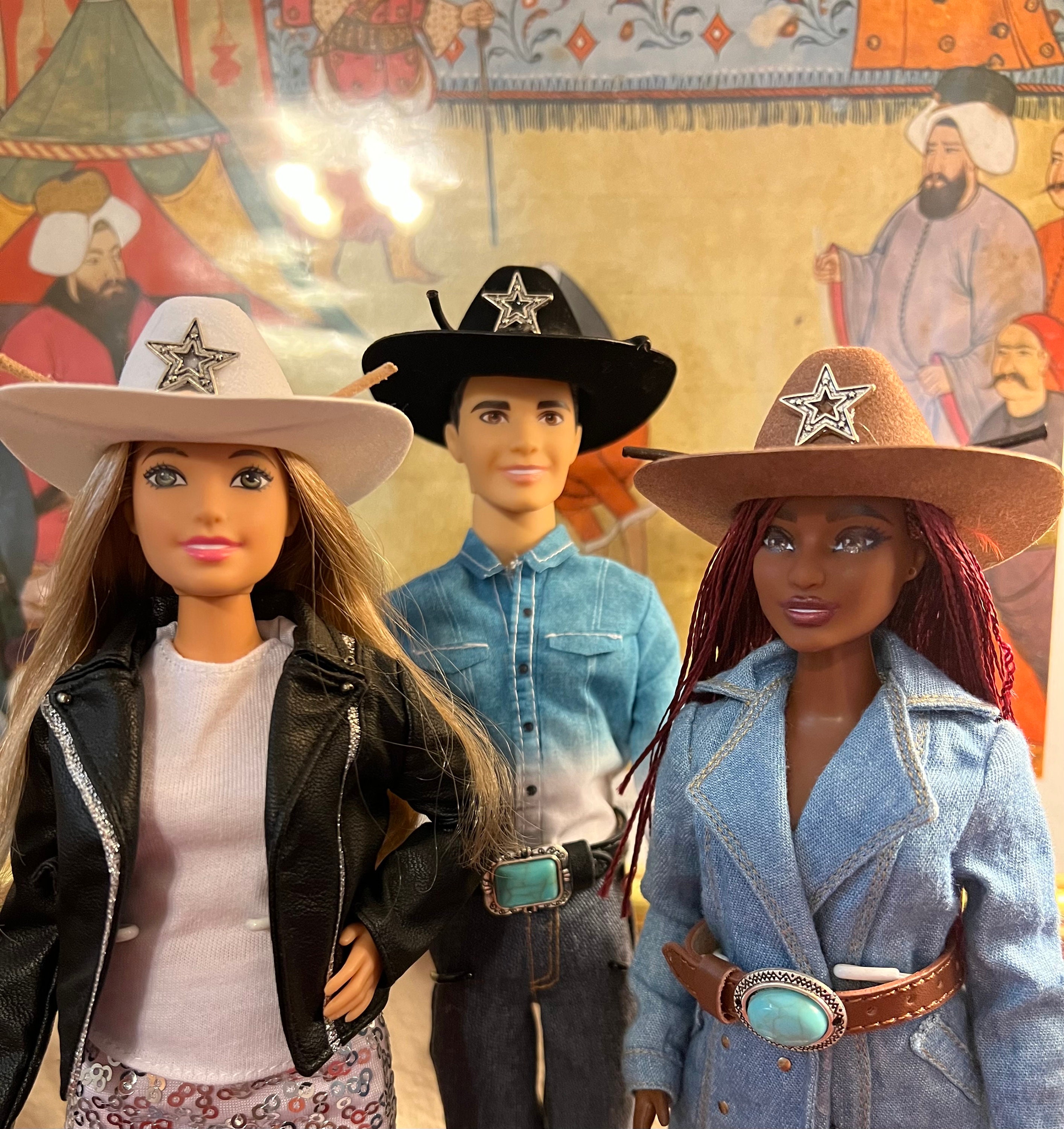 Conjunto cowgirl para boneca barbie - roupa barbie western
