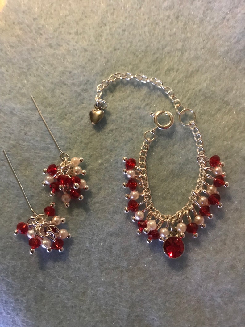 Handmade Jewelry for Barbie Simulated Birthstone Necklace And Earrings