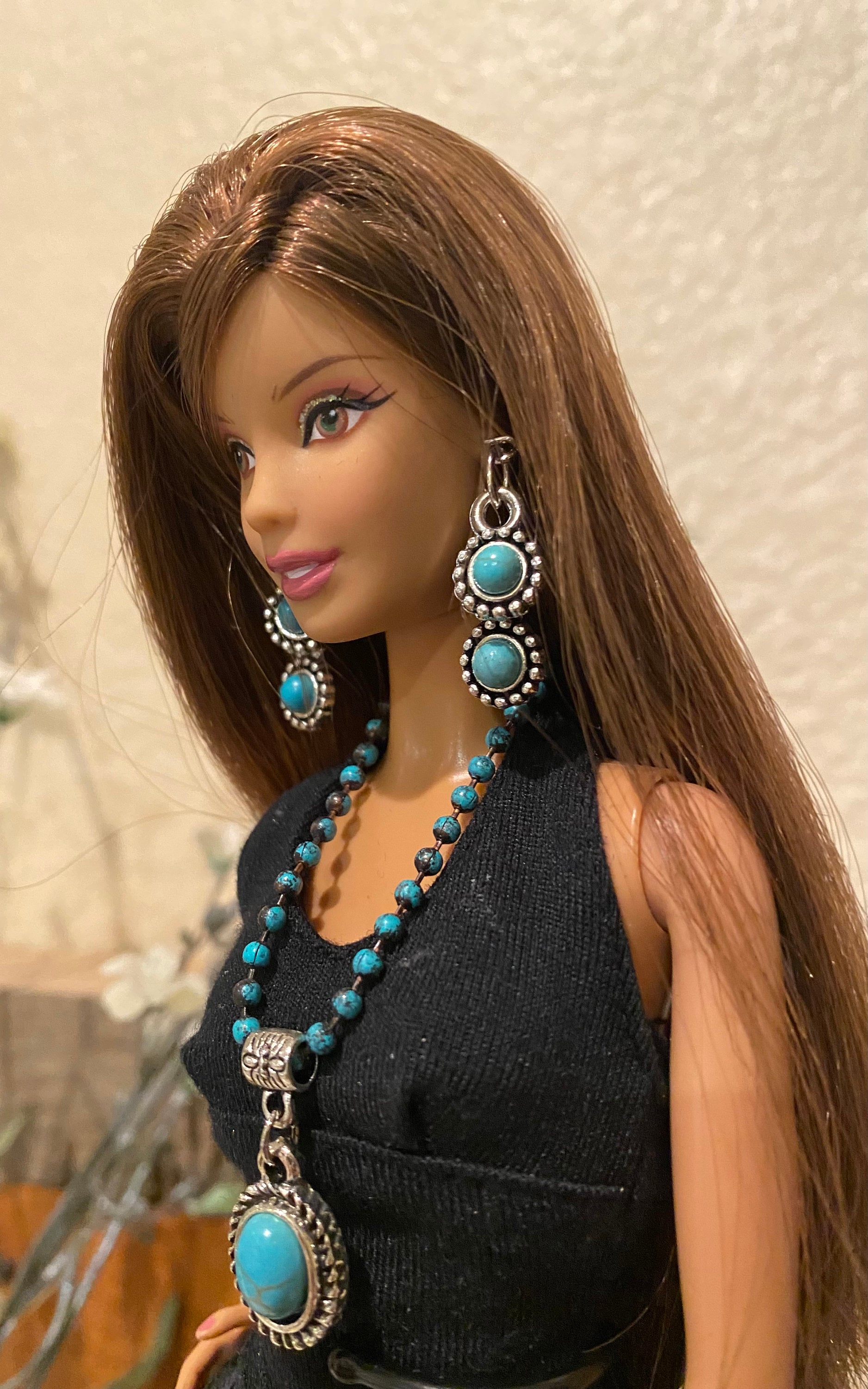 Conjunto Barbie Cowgirl c/ Chapéu e Brincos Filme 2023