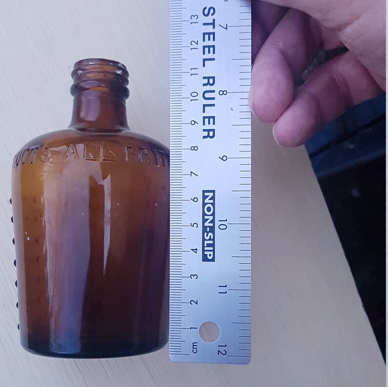 Antique Amber Lysol Bottle in Lovely Condition Embossing Boots Etsy