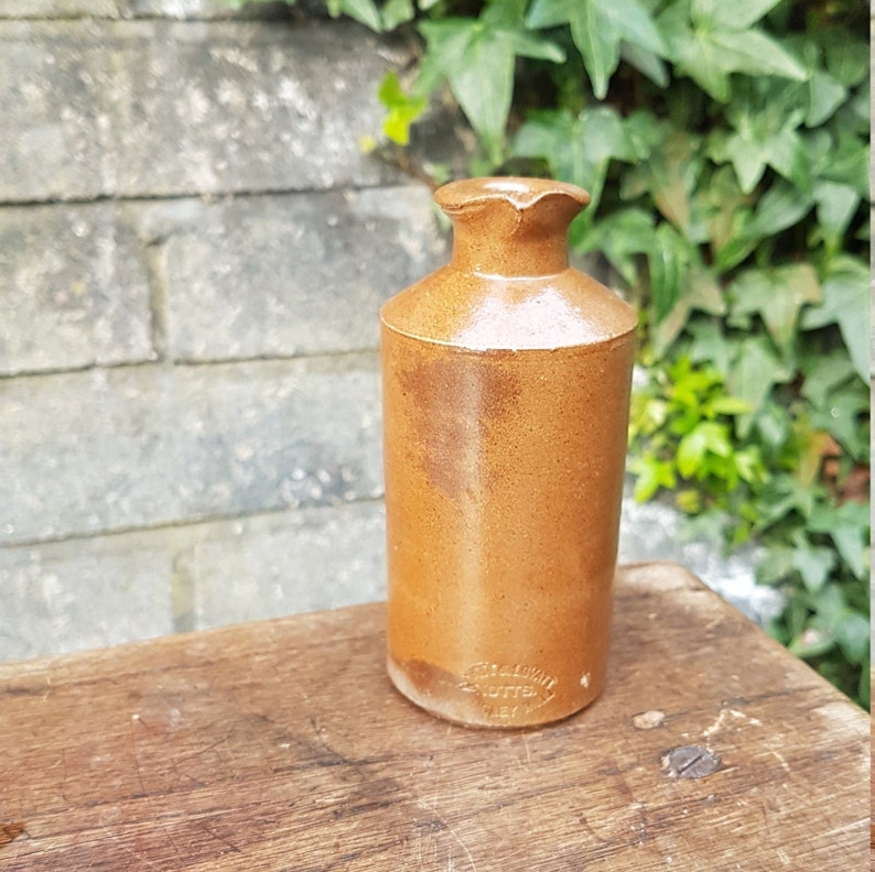 Lovatt & Lovatt Brown Stoneware Ink Pot Early 1900's With Etsy