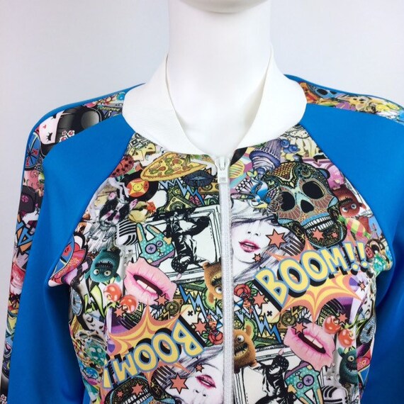 Comic shop print jacket